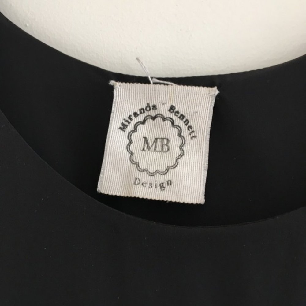 Miranda Bennett silk tiered tank dress